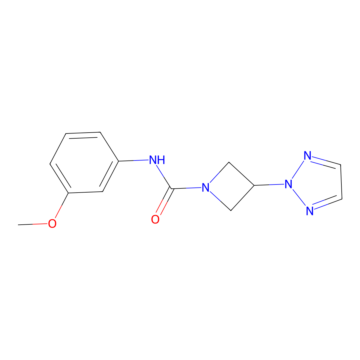 N-(3-methoxyphenyl)-3-(2H-1,2,3-triazol-2-yl)azetidine-1-carboxamide molecular structure, CAS 2320664-99-9