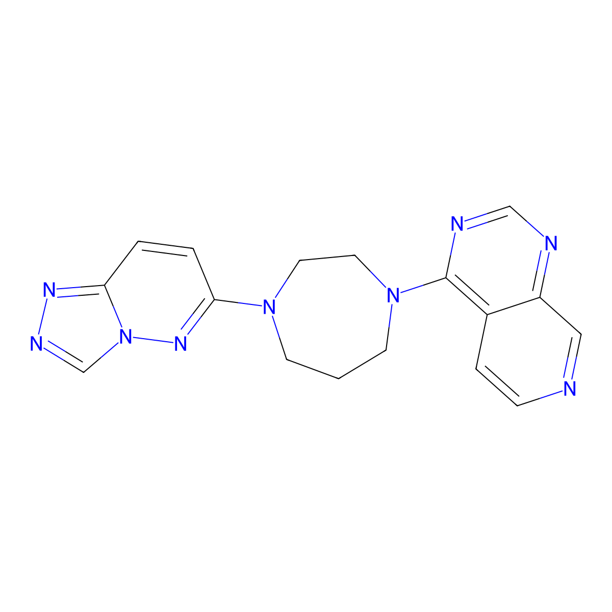 1-{Pyrido[3,4-d]pyrimidin-4-yl}-4-{[1,2,4]triazolo[4,3-b]pyridazin-6-yl}-1,4-diazepane molecular structure, CAS 2320669-47-2