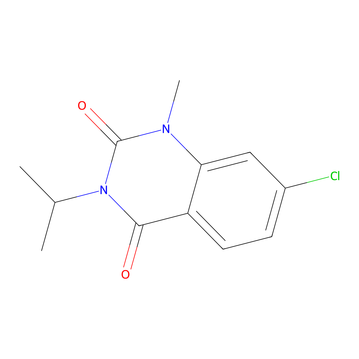 7-chloro-3-isopropyl-1-methylquinazoline-2,4(1H,3H)-dione molecular structure, CAS 2320682-45-7
