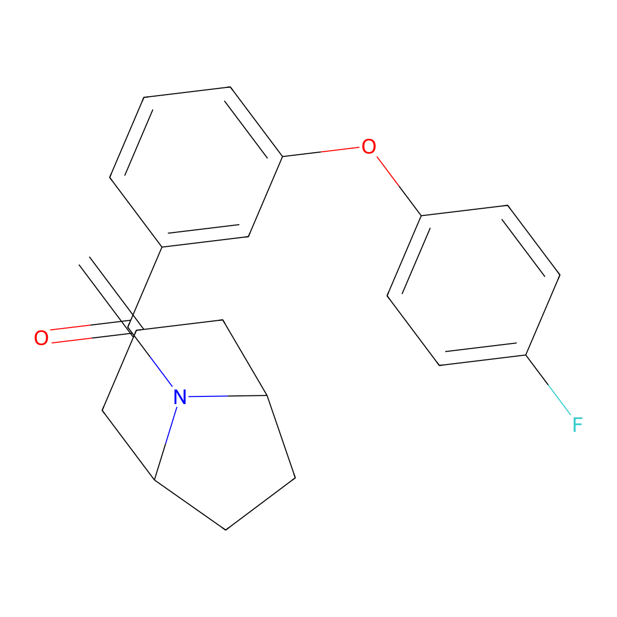 8-[3-(4-Fluorophenoxy)benzoyl]-3-methylidene-8-azabicyclo[3.2.1]octane molecular structure, CAS 2320722-96-9