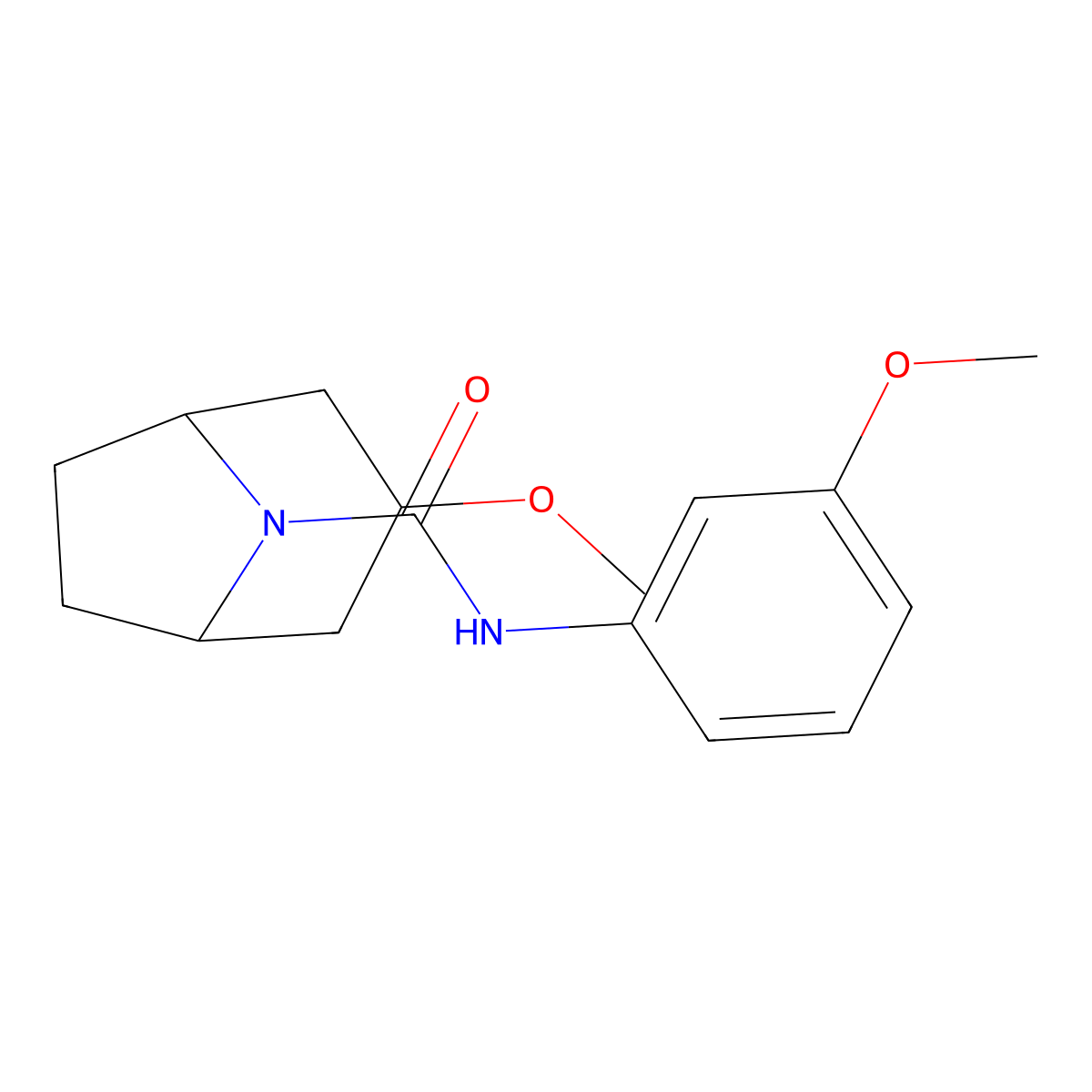 (1R,5S)-3-methoxy-N-(3-methoxyphenyl)-8-azabicyclo[3.2.1]octane-8-carboxamide molecular structure, CAS 2320821-34-7