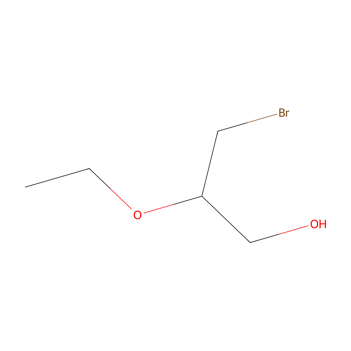 3-Bromo-2-ethoxypropan-1-ol molecular structure, CAS 2320849-24-7