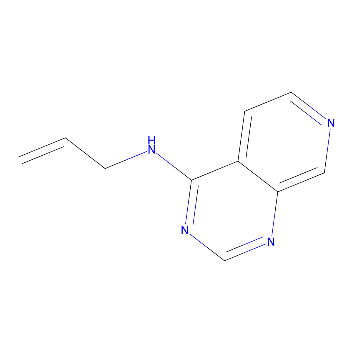 N-allylpyrido[3,4-d]pyrimidin-4-amine molecular structure, CAS 2320855-78-3