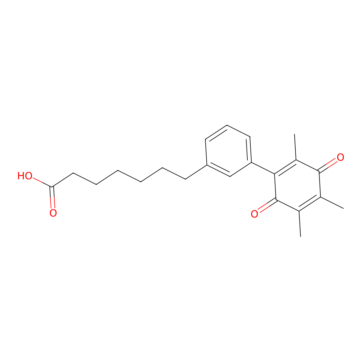 7-(3',4',6'-Trimethyl-2',5'-dioxo-2',5'-dihydro-[1,1'-biphenyl]-3-yl)heptanoic acid molecular structure, CAS 2320856-63-9
