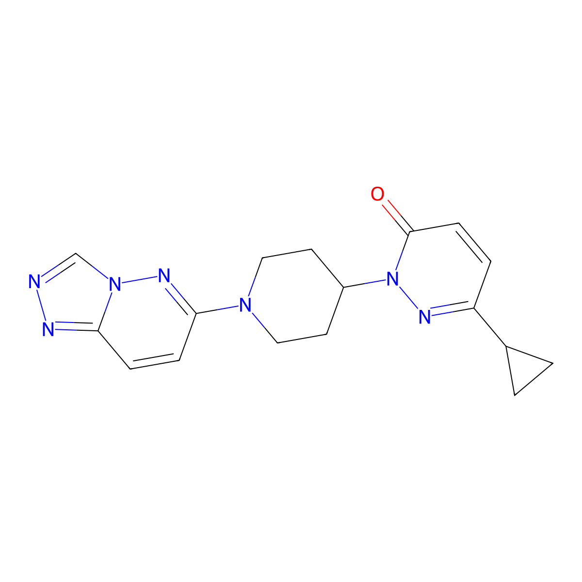 6-Cyclopropyl-2-(1-{[1,2,4]triazolo[4,3-b]pyridazin-6-yl}piperidin-4-yl)-2,3-dihydropyridazin-3-one molecular structure, CAS 2320856-67-3