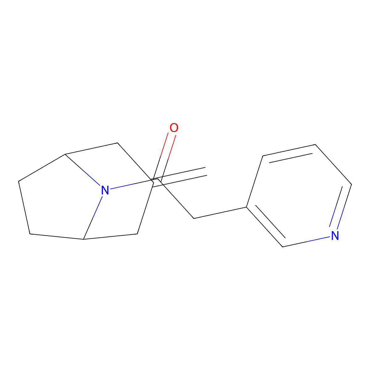1-{3-Methylidene-8-azabicyclo[3.2.1]octan-8-yl}-2-(pyridin-3-yl)ethan-1-one molecular structure, CAS 2320860-31-7