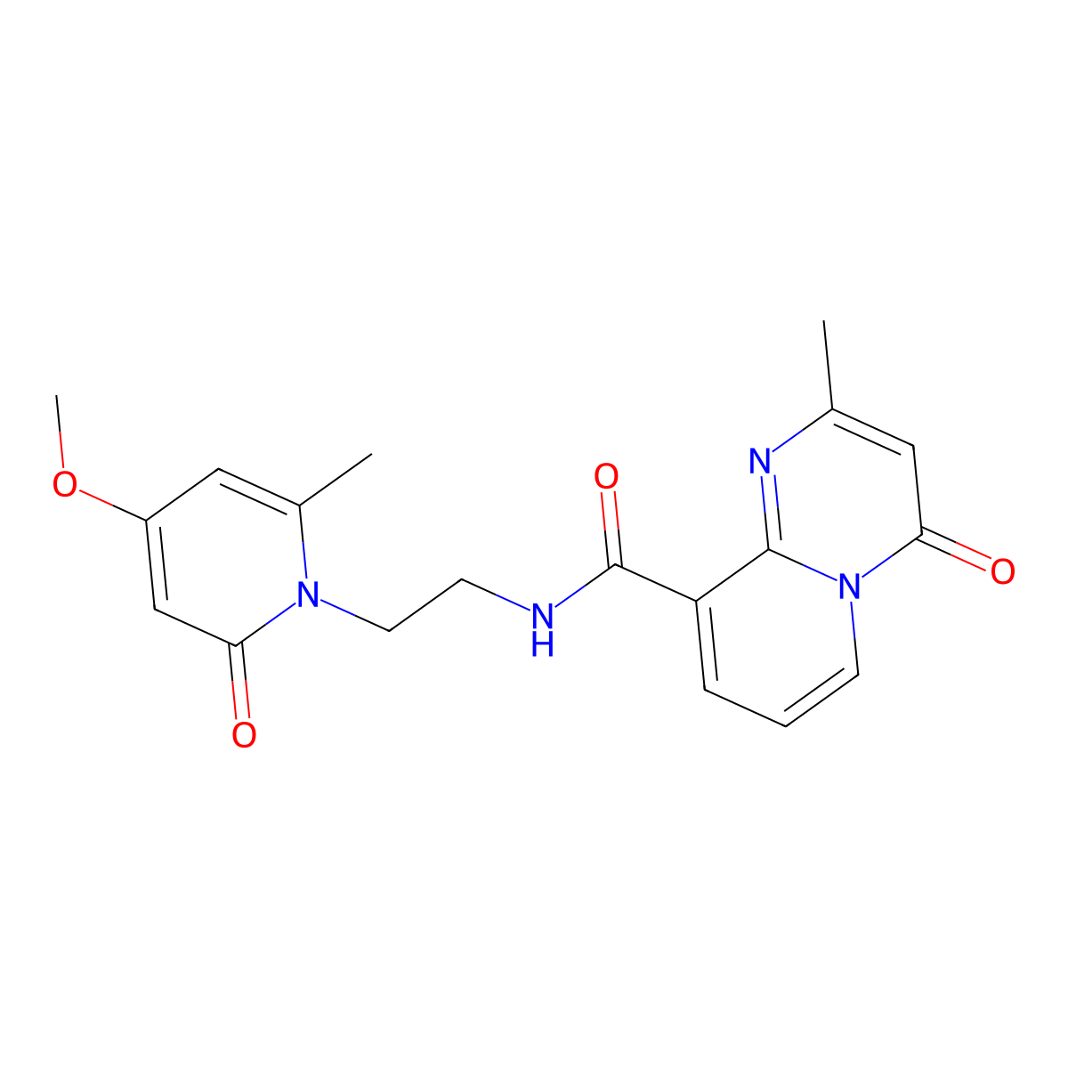 N-(2-(4-methoxy-6-methyl-2-oxopyridin-1(2H)-yl)ethyl)-2-methyl-4-oxo-4H-pyrido[1,2-a]pyrimidine-9-carboxamide molecular structure, CAS 2320861-88-7