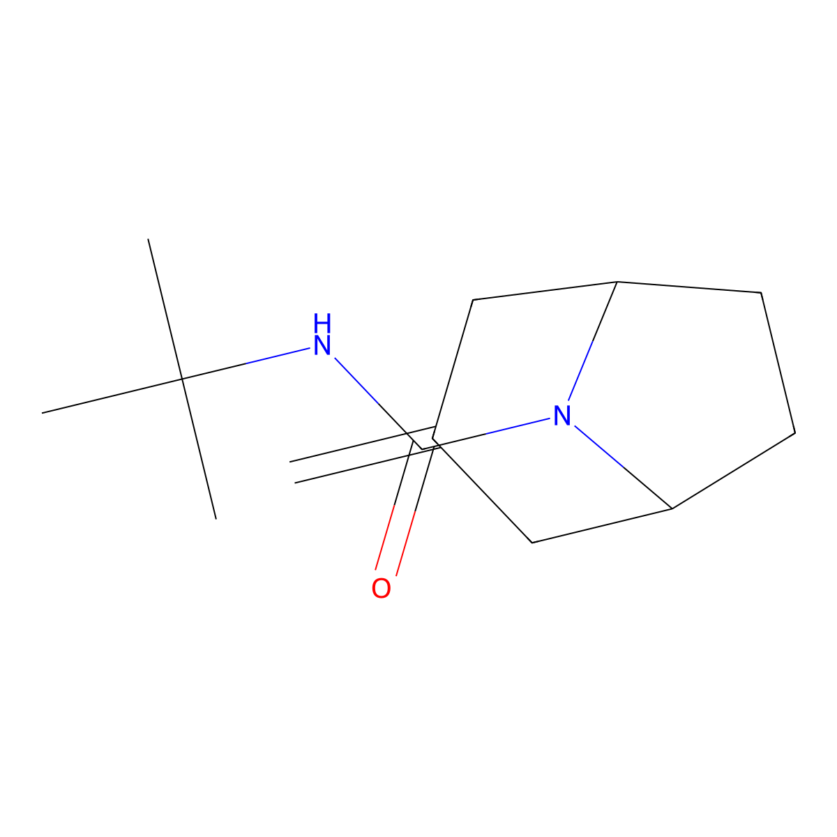 N-Tert-butyl-3-methylidene-8-azabicyclo[3.2.1]octane-8-carboxamide molecular structure, CAS 2320884-29-3