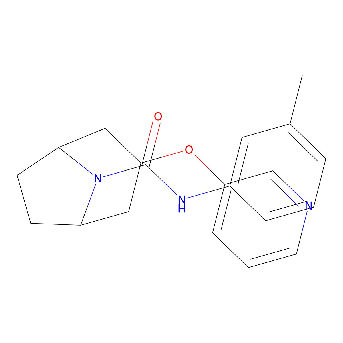 N-(3-methylphenyl)-3-(pyridin-3-yloxy)-8-azabicyclo[3.2.1]octane-8-carboxamide molecular structure, CAS 2320886-94-8