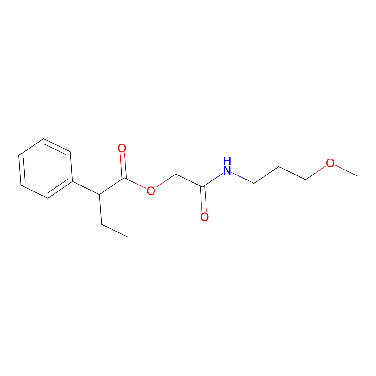 [(3-Methoxypropyl)carbamoyl]methyl 2-phenylbutanoate molecular structure, CAS 2320889-05-0