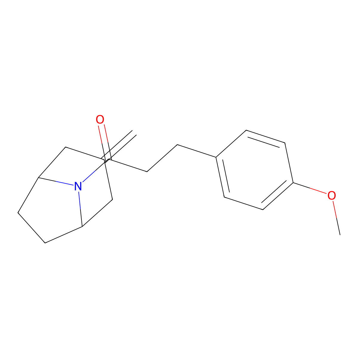 3-(4-Methoxyphenyl)-1-{3-methylidene-8-azabicyclo[3.2.1]octan-8-yl}propan-1-one molecular structure, CAS 2320924-03-4