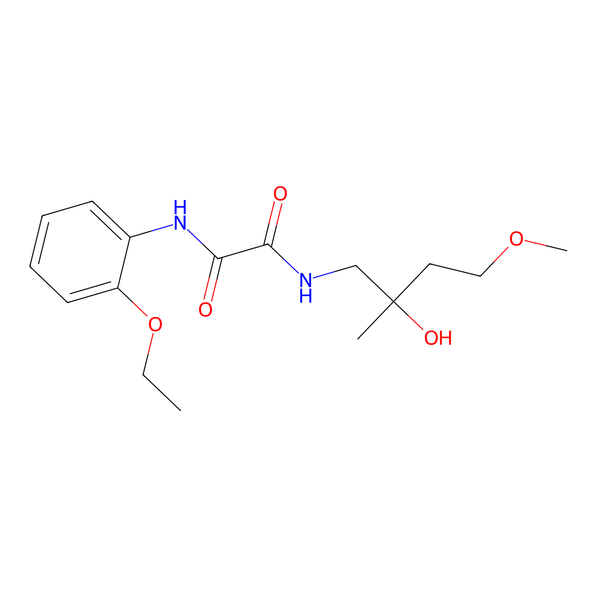 N1-(2-ethoxyphenyl)-N2-(2-hydroxy-4-methoxy-2-methylbutyl)oxalamide molecular structure, CAS 2320924-10-3