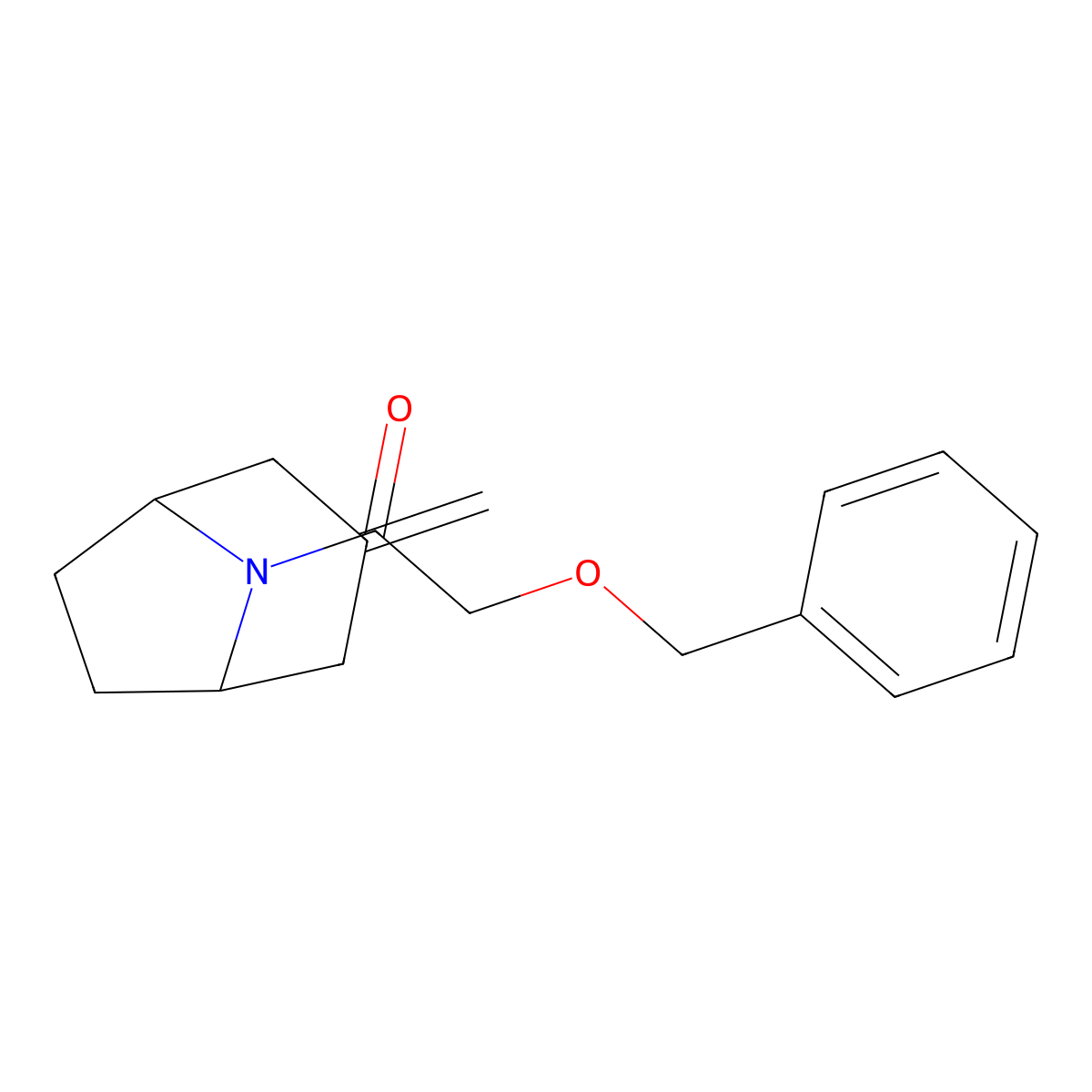 2-(Benzyloxy)-1-{3-methylidene-8-azabicyclo[3.2.1]octan-8-yl}ethan-1-one molecular structure, CAS 2320924-26-1
