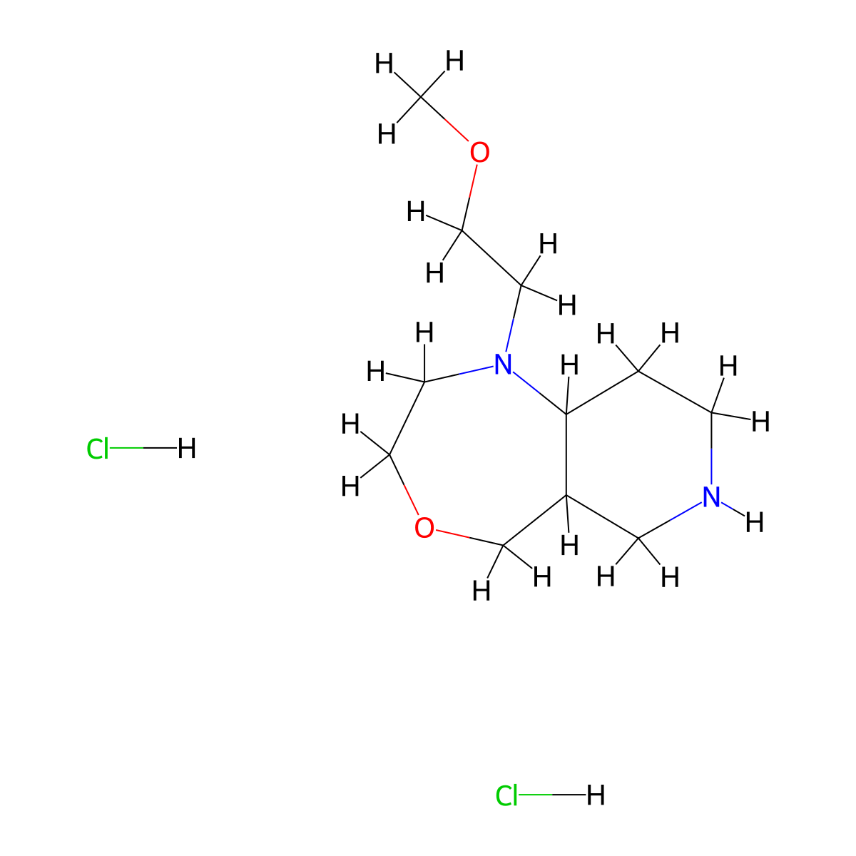 1-(2-Methoxyethyl)decahydropyrido[4,3-e][1,4]oxazepine dihydrochloride molecular structure, CAS 2320931-69-7