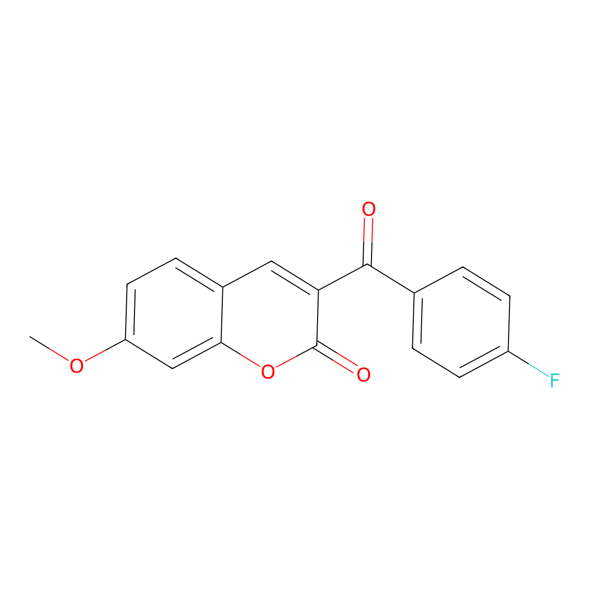 3-(4-fluorobenzoyl)-7-methoxy-2H-chromen-2-one molecular structure, CAS 2320953-82-8