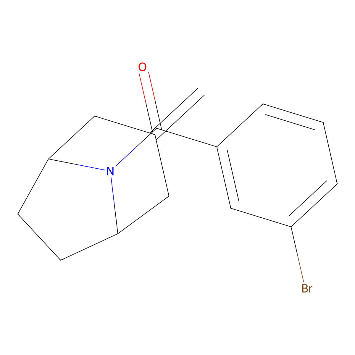8-(3-Bromobenzoyl)-3-methylidene-8-azabicyclo[3.2.1]octane molecular structure, CAS 2320957-43-3