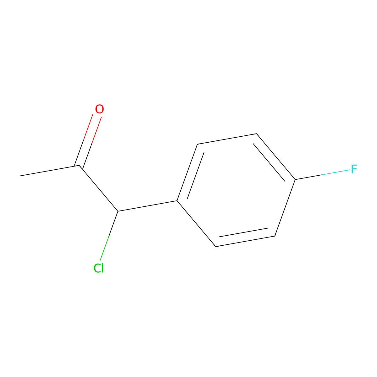 1-Chloro-1-(4-fluorophenyl)propan-2-one molecular structure, CAS 23211-68-9