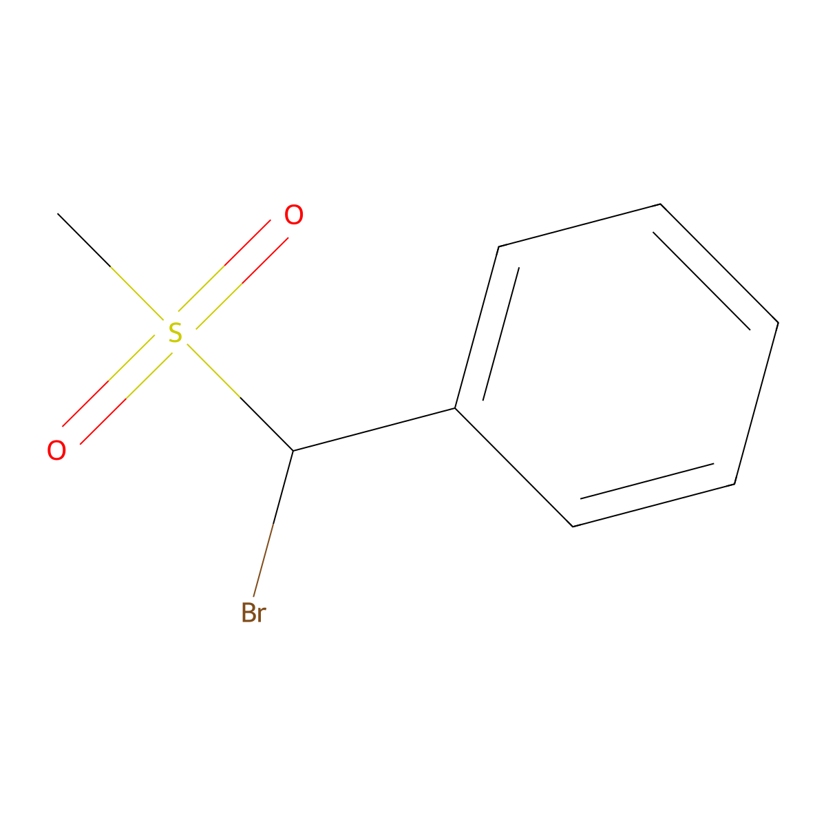 [Bromo(methanesulfonyl)methyl]benzene molecular structure, CAS 23211-69-0