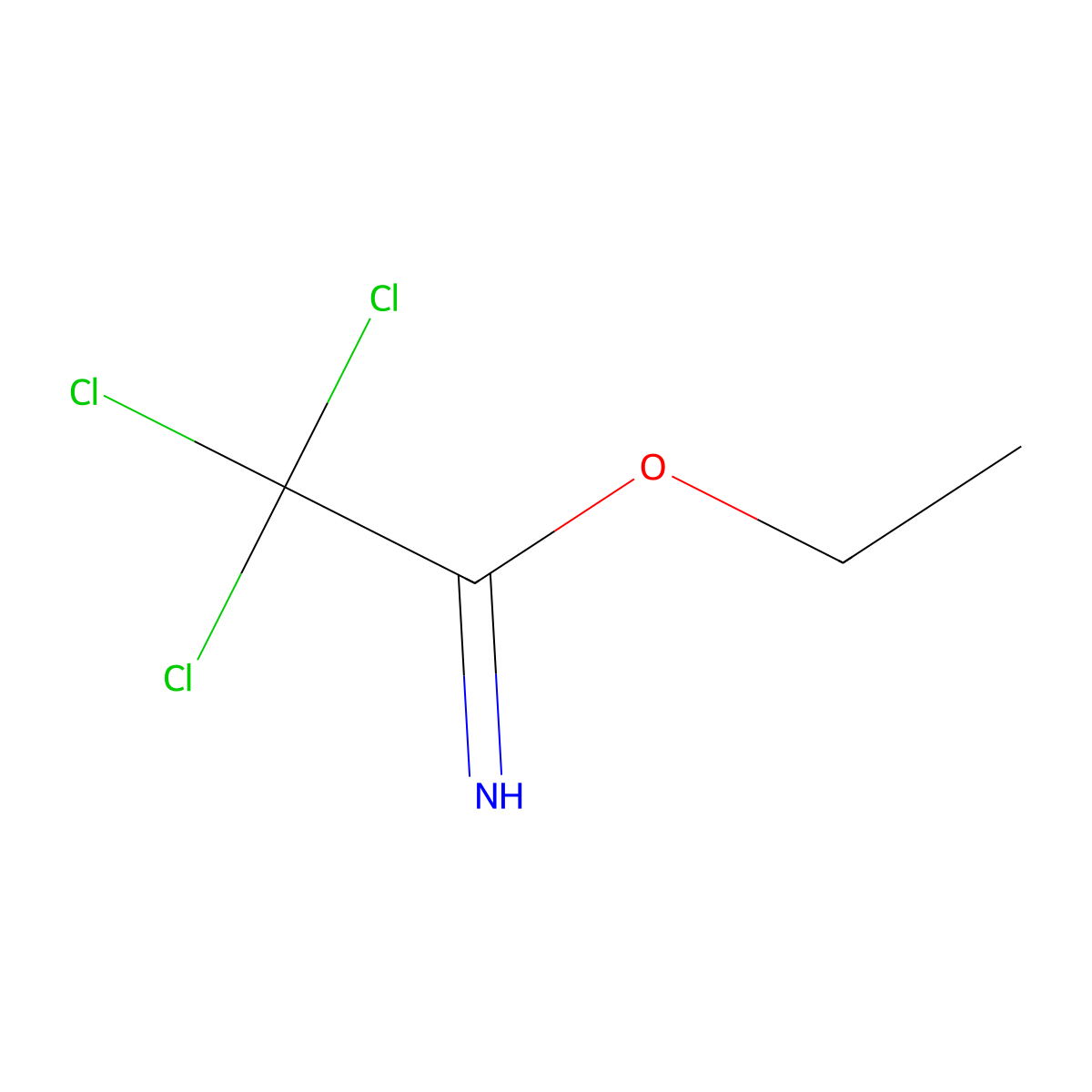 Ethyl 2,2,2-trichloroacetimidate molecular structure, CAS 23213-96-9