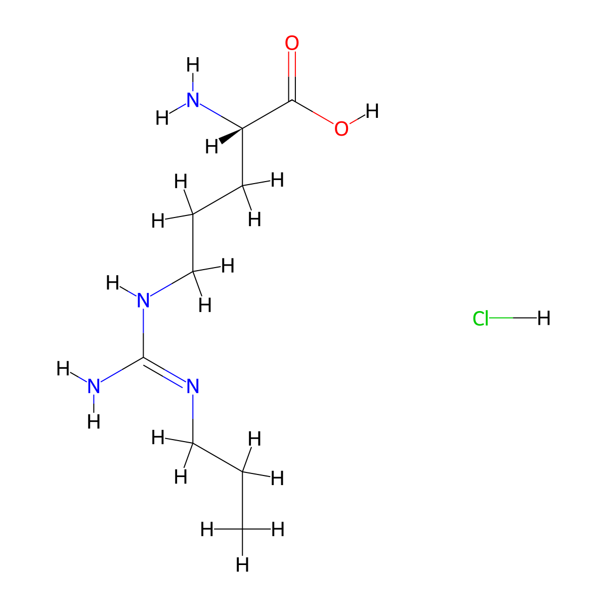 (S)-2-Amino-5-(3-propylguanidino)pentanoic acid hydrochloride molecular structure, CAS 2321366-46-3