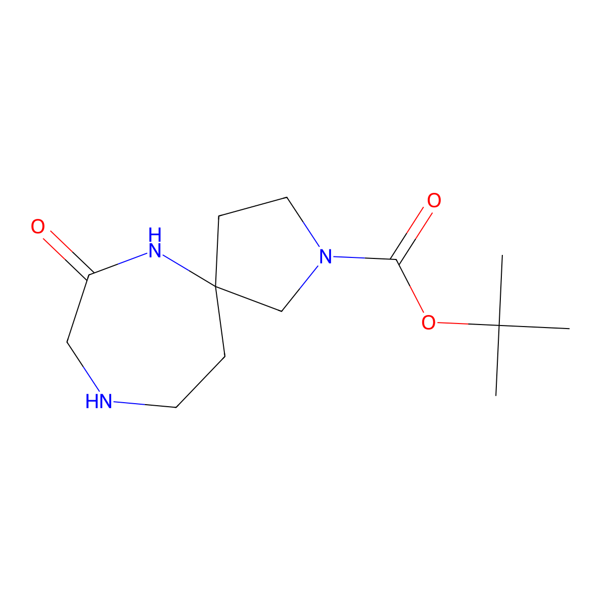 Tert-butyl 7-oxo-2,6,9-triazaspiro[4.6]undecane-2-carboxylate molecular structure, CAS 2321443-52-9