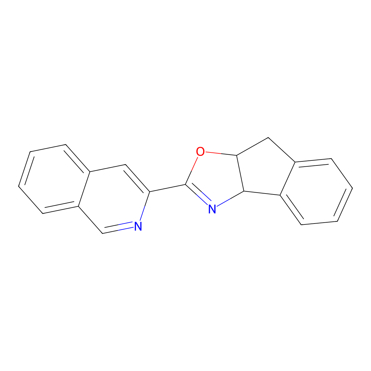 (3aS,8aR)-2-(Isoquinolin-3-yl)-3a,8a-dihydro-8H-indeno[1,2-d]oxazole molecular structure, CAS 2321534-63-6