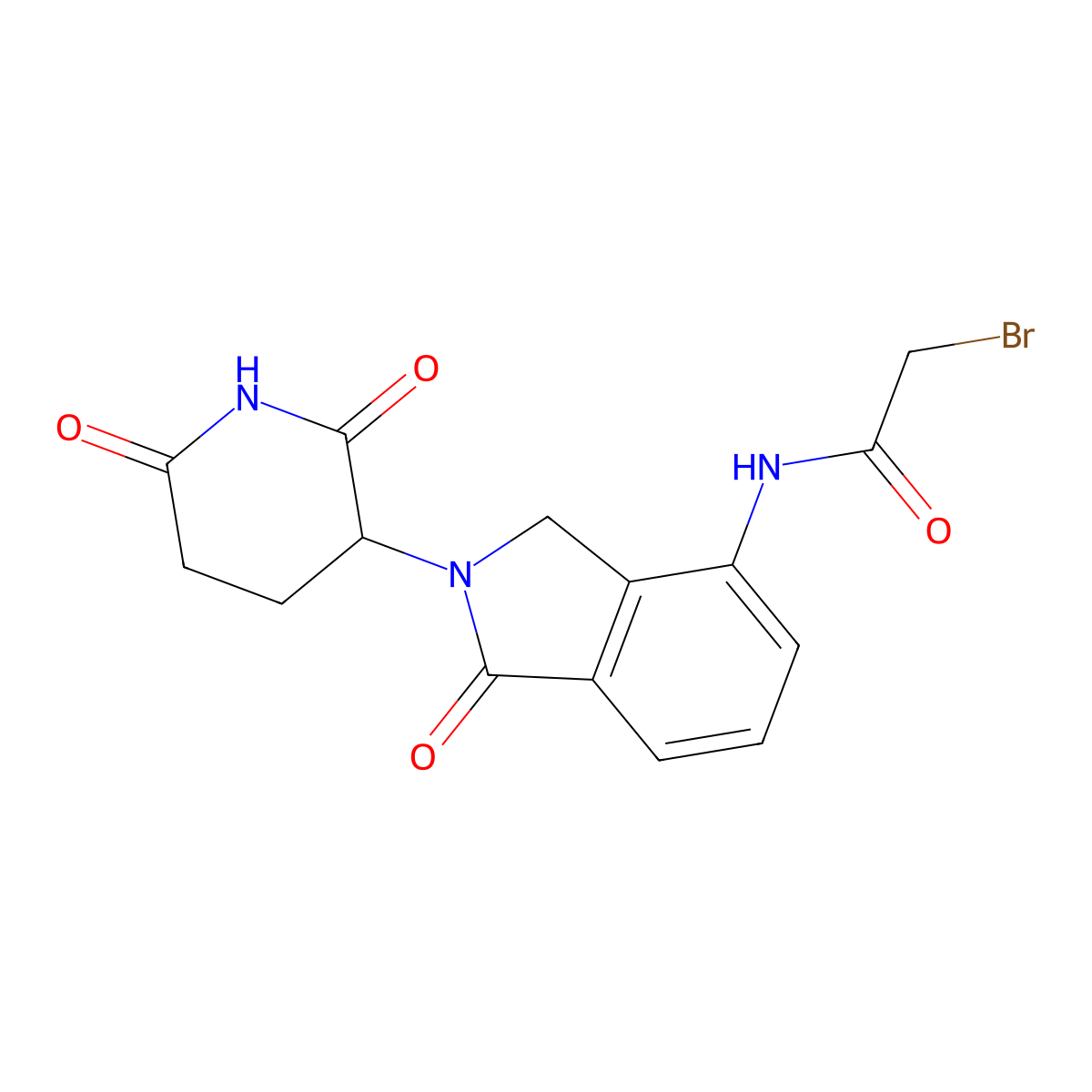 Lenalidomide-CO-C1-Br molecular structure, CAS 2321608-04-0