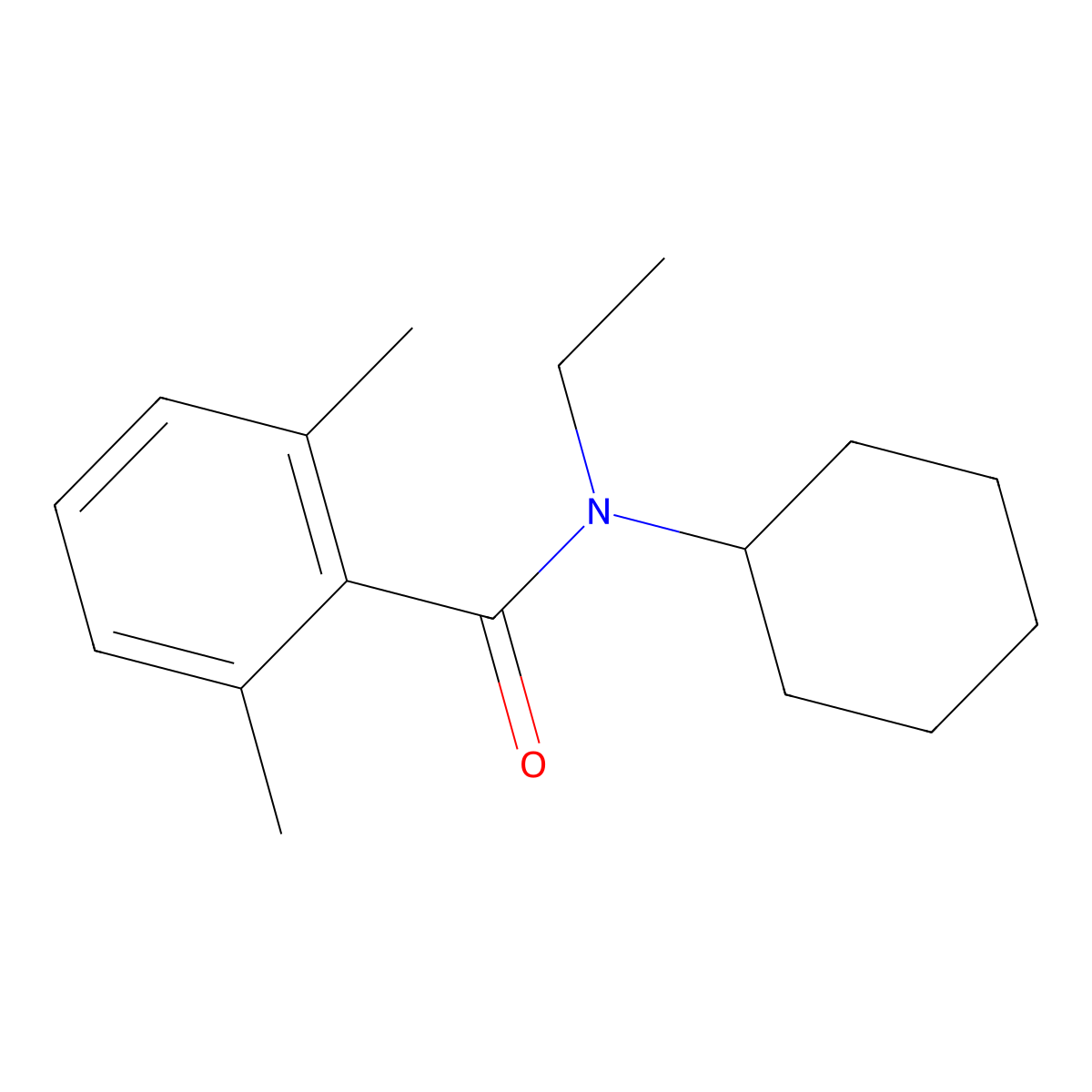 N-Cyclohexyl-N-ethyl-2,6-dimethylbenzamide molecular structure, CAS 2321938-18-3