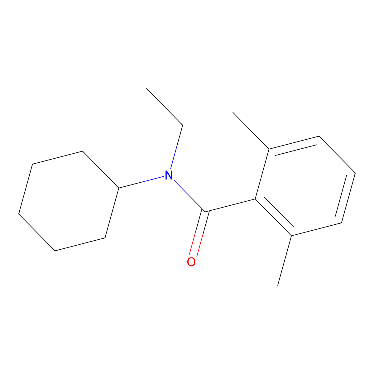 N-Cyclohexyl-N-ethyl-2,6-dimethylbenzamide molecular structure, CAS 2321938-18-3