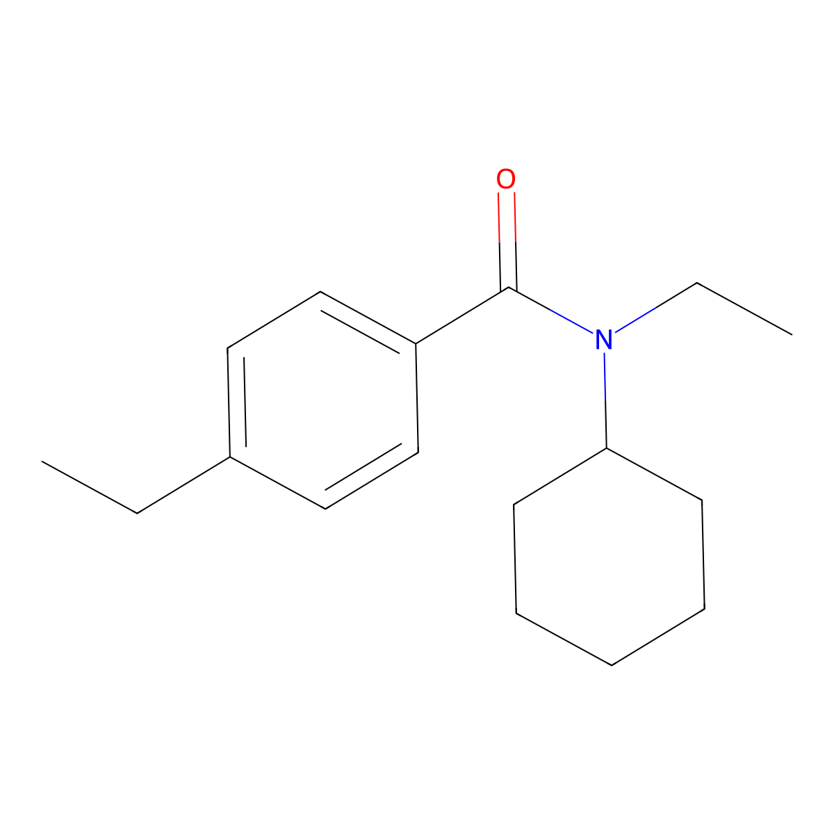 N-Cyclohexyl-N,4-diethylbenzamide molecular structure, CAS 2321962-74-5