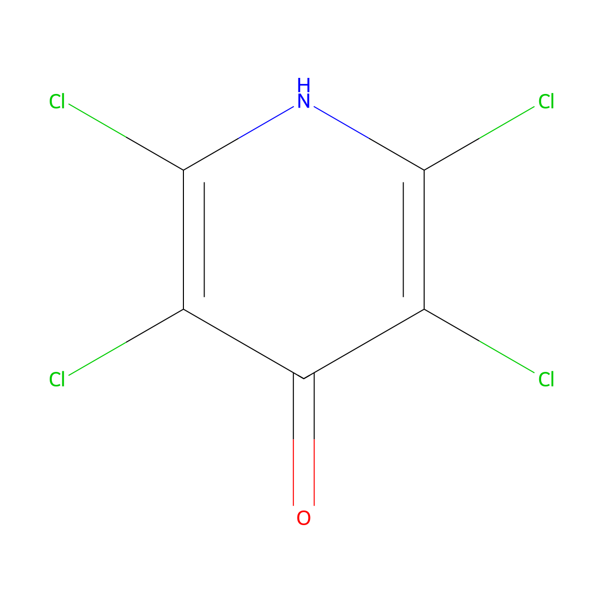2,3,5,6-Tetrachloro-4-pyridinol molecular structure, CAS 2322-38-5