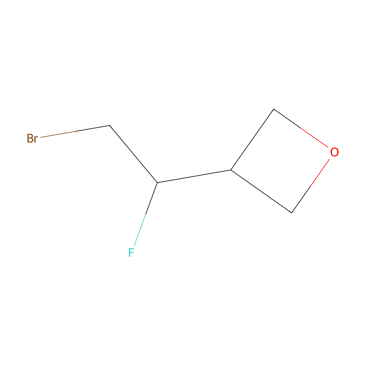 3-(2-Bromo-1-fluoroethyl)oxetane molecular structure, CAS 2322033-19-0