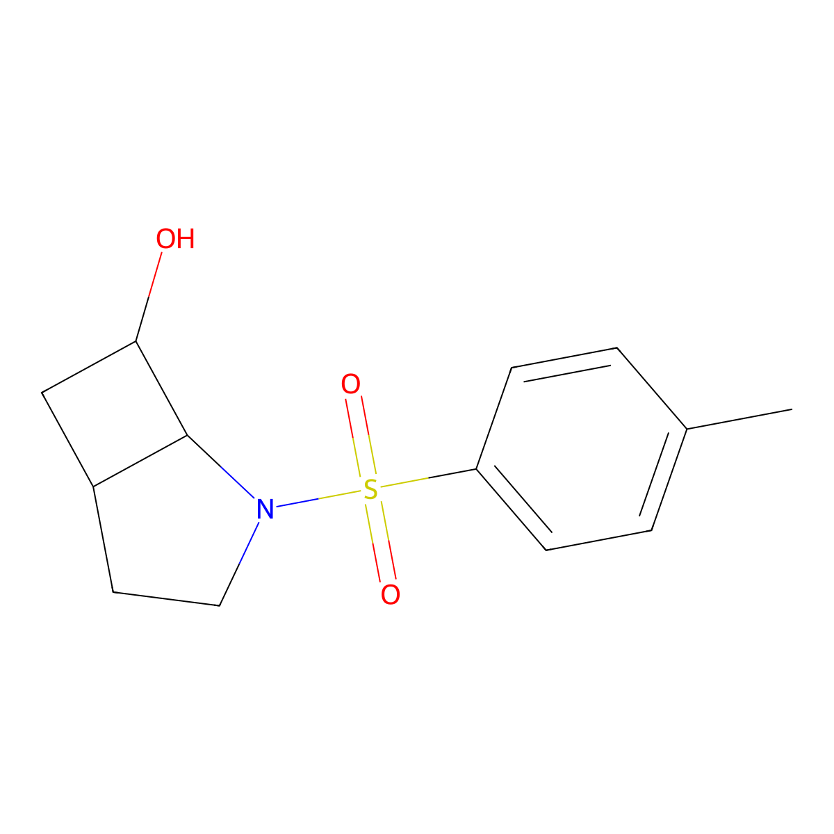 2-(4-Methylbenzenesulfonyl)-2-azabicyclo[3.2.0]heptan-7-ol molecular structure, CAS 2322033-29-2