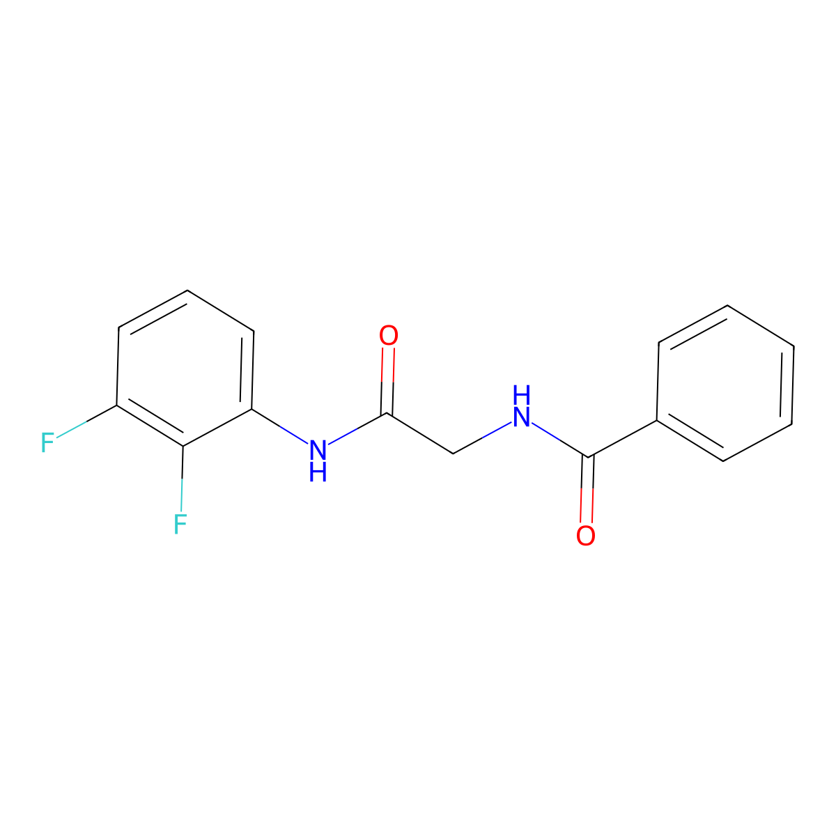 N-(2,3-difluorophenyl)-2-(phenylformamido)acetamide molecular structure, CAS 2322049-79-4