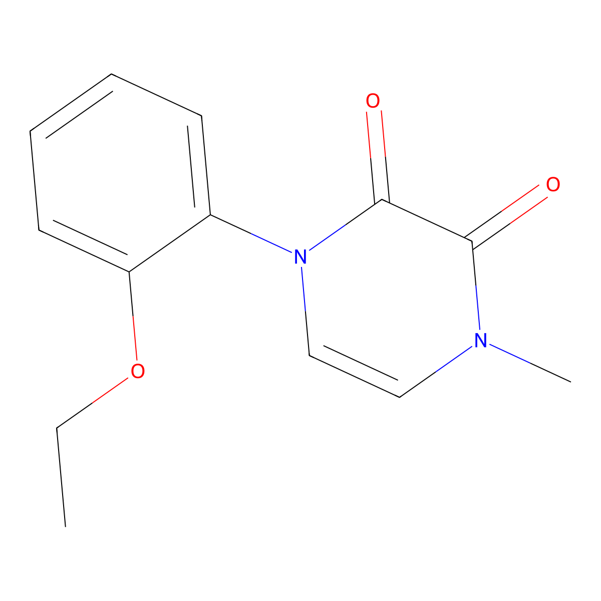 1-(2-Ethoxyphenyl)-4-methyl-1,2,3,4-tetrahydropyrazine-2,3-dione molecular structure, CAS 2322058-81-9