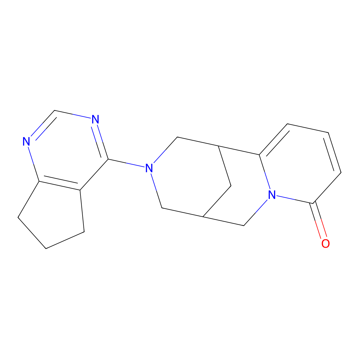 11-{5H,6H,7H-cyclopenta[d]pyrimidin-4-yl}-7,11-diazatricyclo[7.3.1.0^{2,7}]trideca-2,4-dien-6-one molecular structure, CAS 2322065-24-5