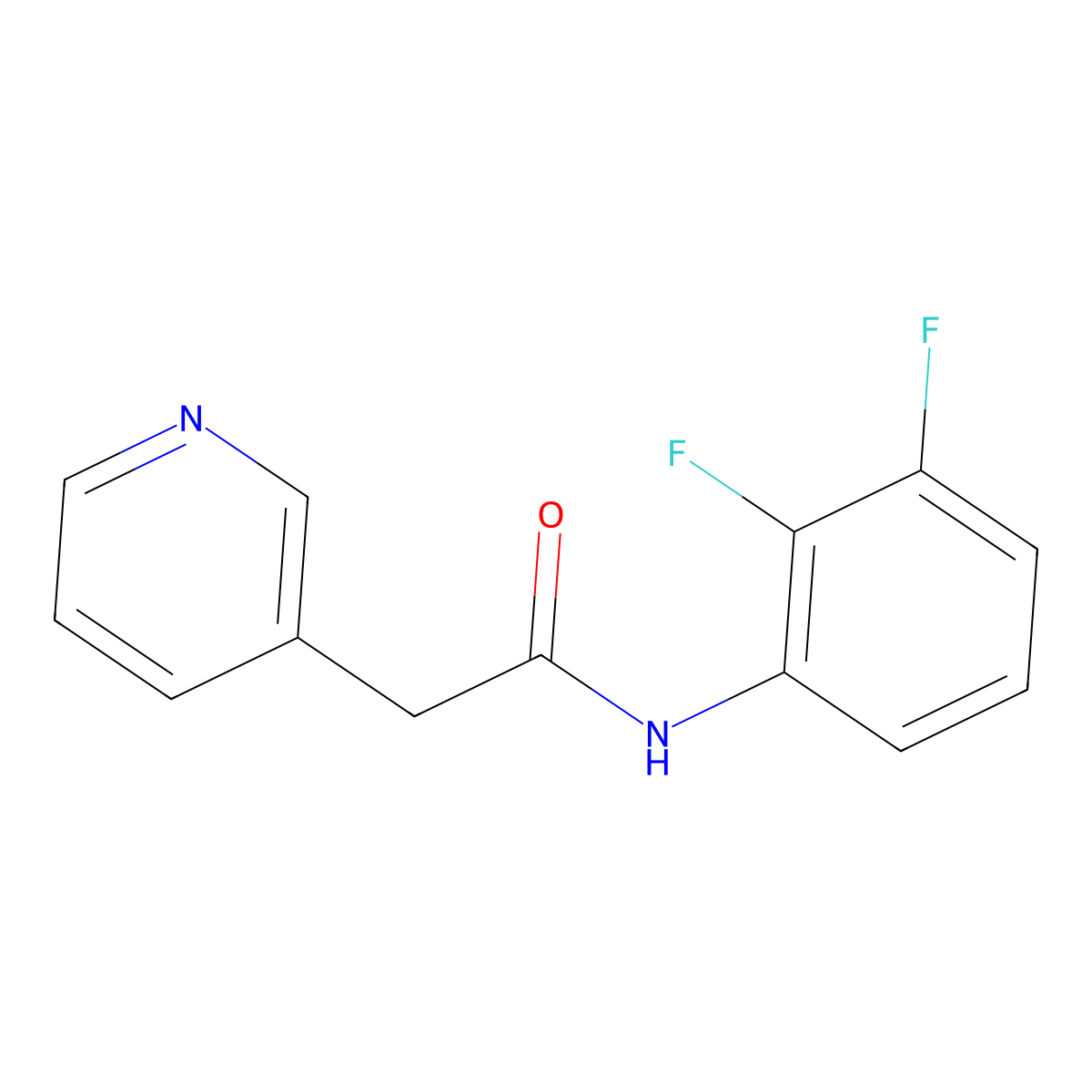 N-(2,3-difluorophenyl)-2-(pyridin-3-yl)acetamide molecular structure, CAS 2322073-63-0