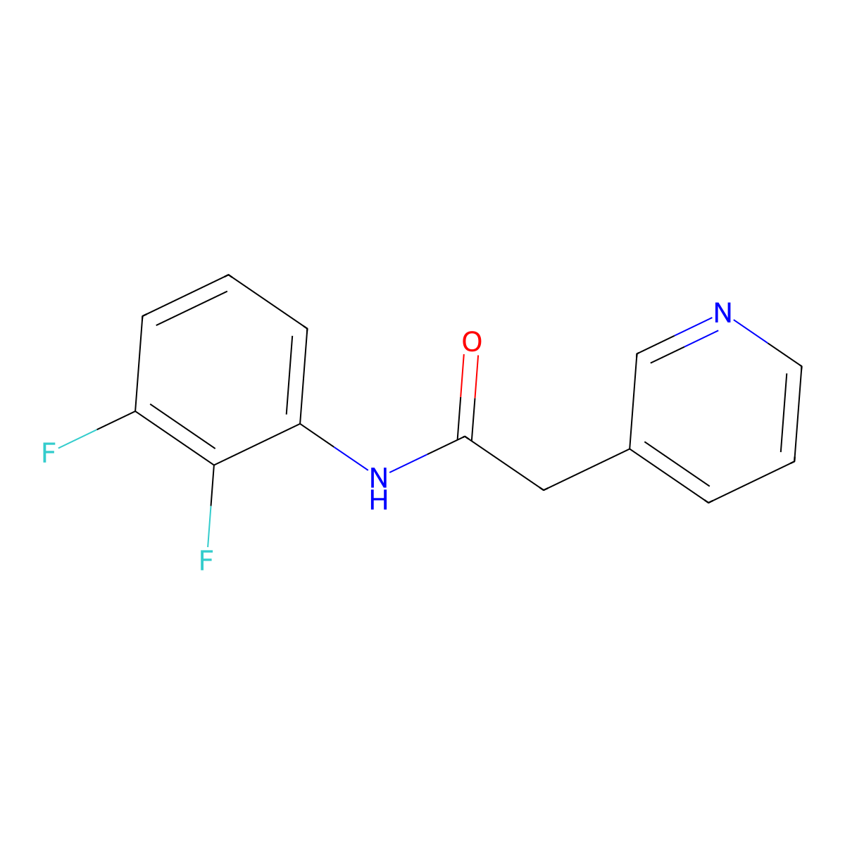N-(2,3-difluorophenyl)-2-(pyridin-3-yl)acetamide molecular structure, CAS 2322073-63-0