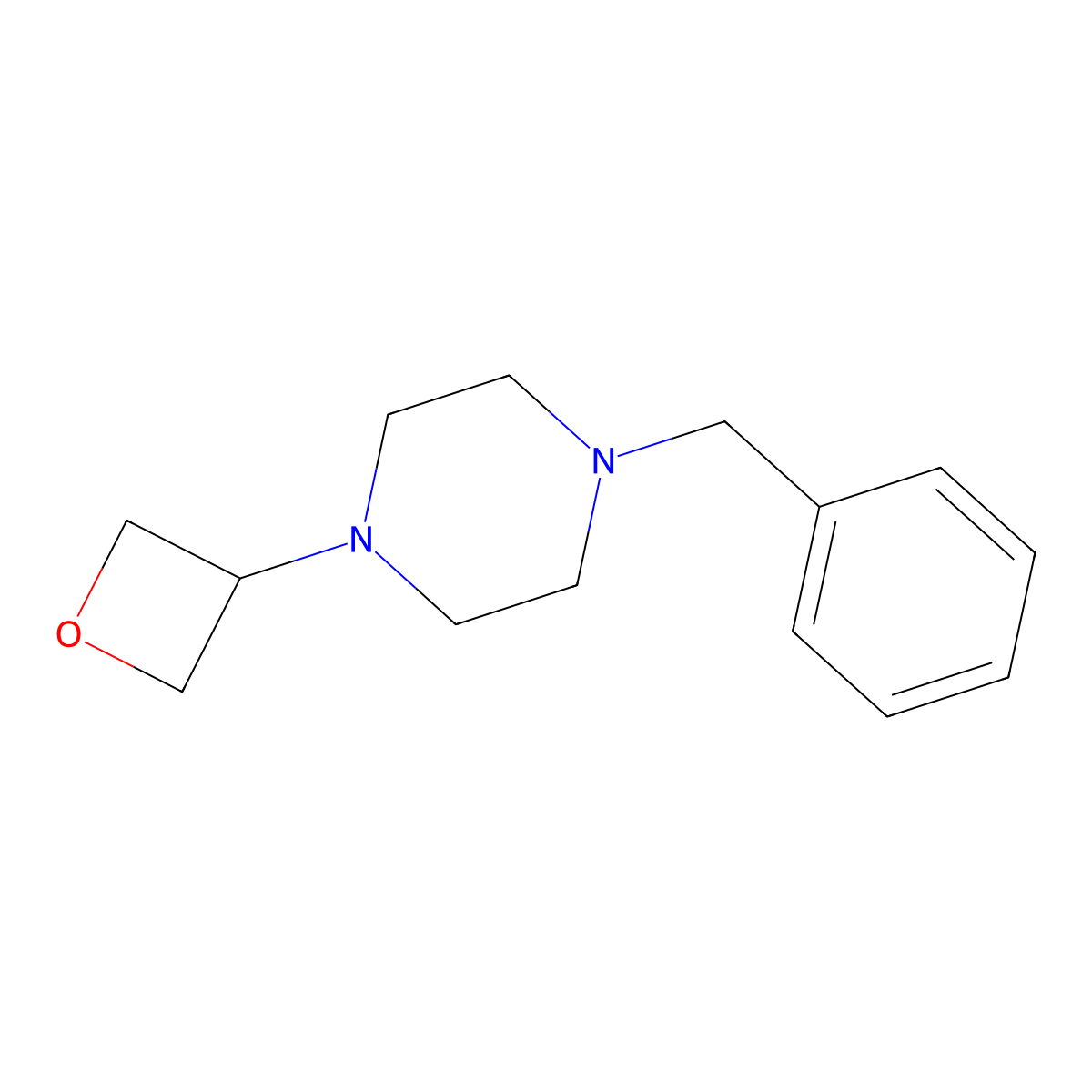 1-Benzyl-4-(oxetan-3-yl)piperazine molecular structure, CAS 2322073-91-4