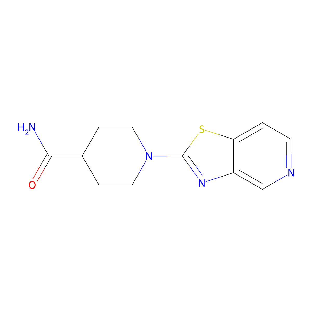 1-{[1,3]Thiazolo[4,5-c]pyridin-2-yl}piperidine-4-carboxamide molecular structure, CAS 2322075-60-3