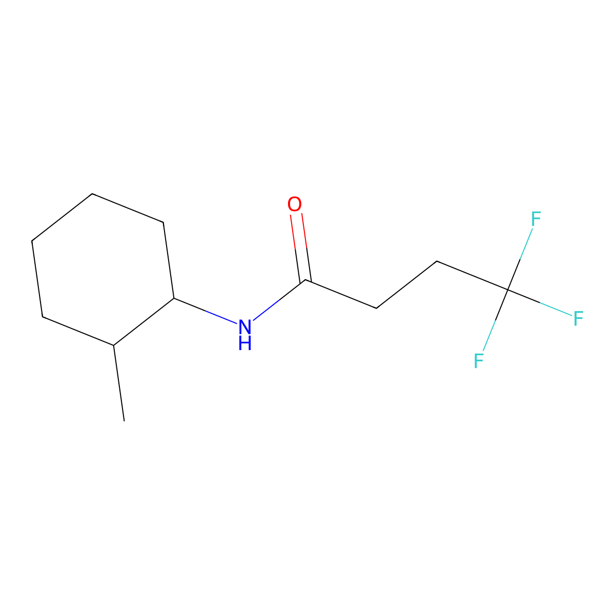 4,4,4-Trifluoro-N-(2-methylcyclohexyl)butanamide molecular structure, CAS 2322084-26-2