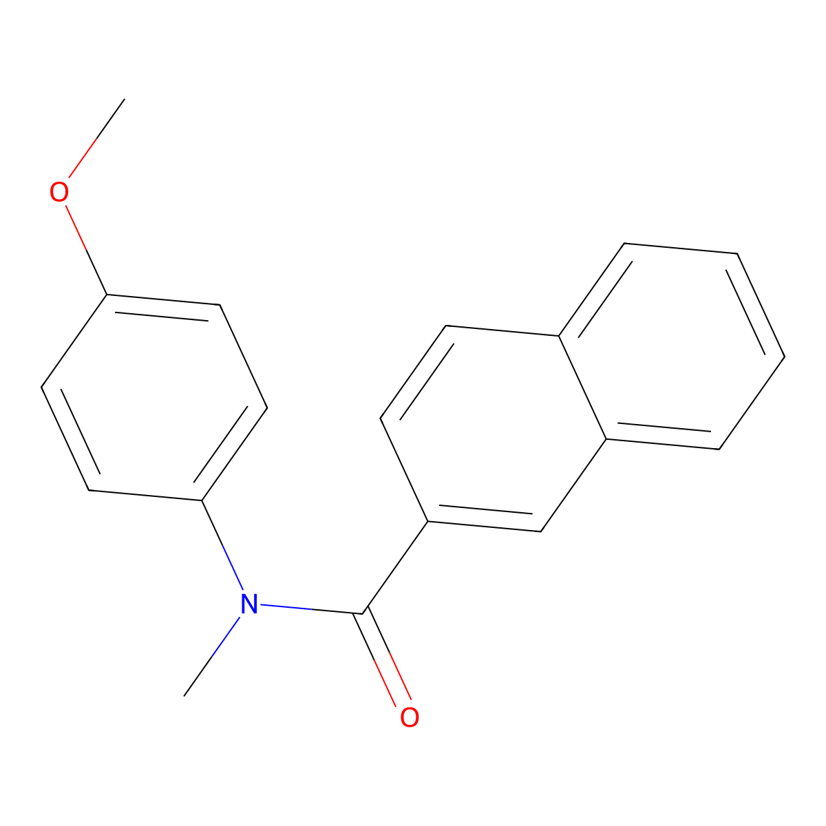 N-(4-Methoxyphenyl)-N-methyl-2-naphthalenecarboxamide molecular structure, CAS 2322096-51-3