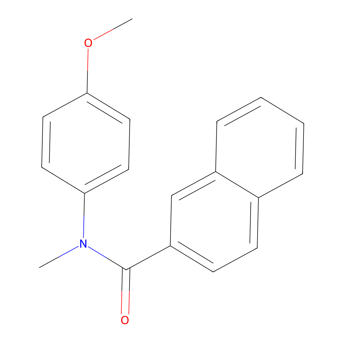 N-(4-Methoxyphenyl)-N-methyl-2-naphthalenecarboxamide molecular structure, CAS 2322096-51-3