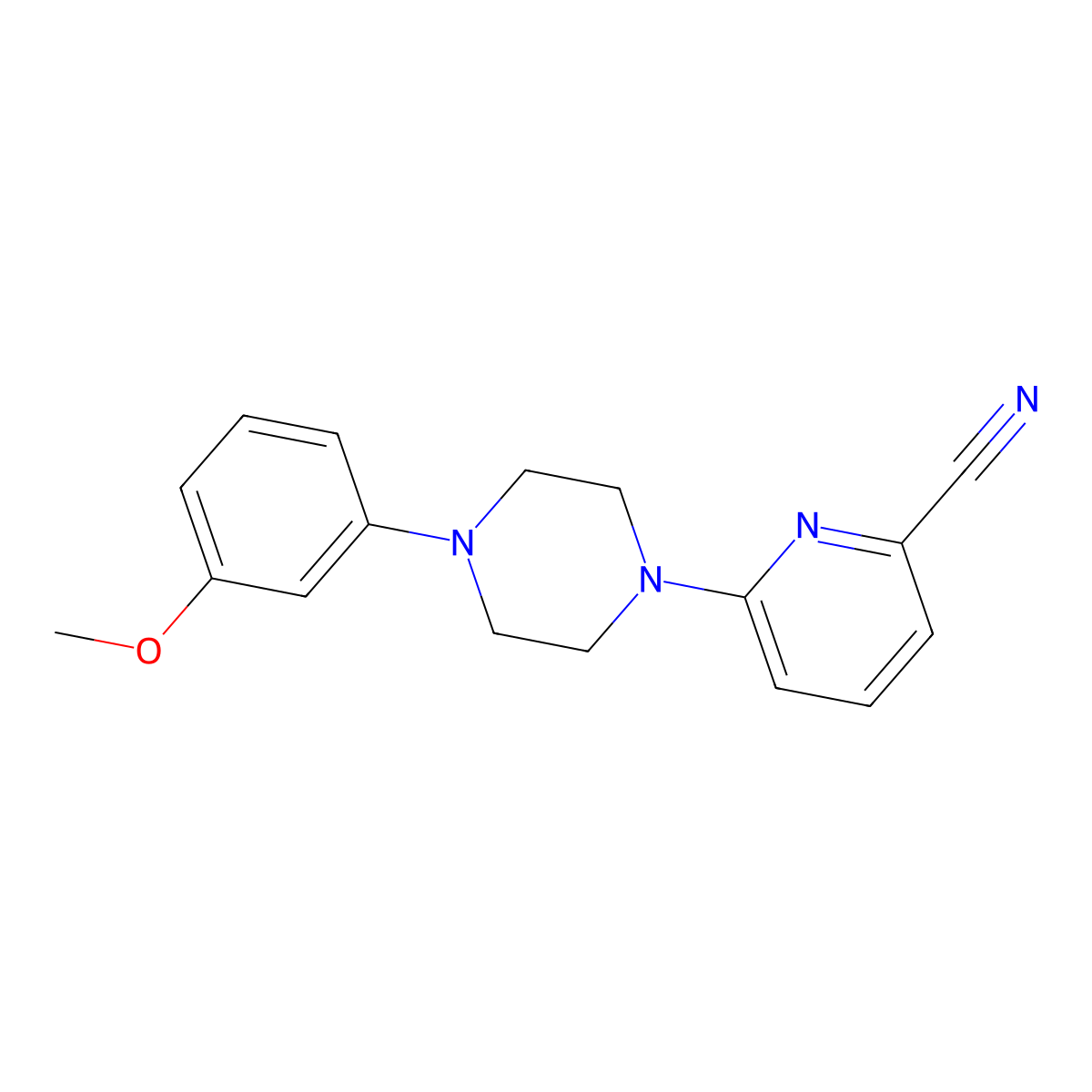 6-[4-(3-Methoxyphenyl)piperazin-1-yl]pyridine-2-carbonitrile molecular structure, CAS 2322098-68-8