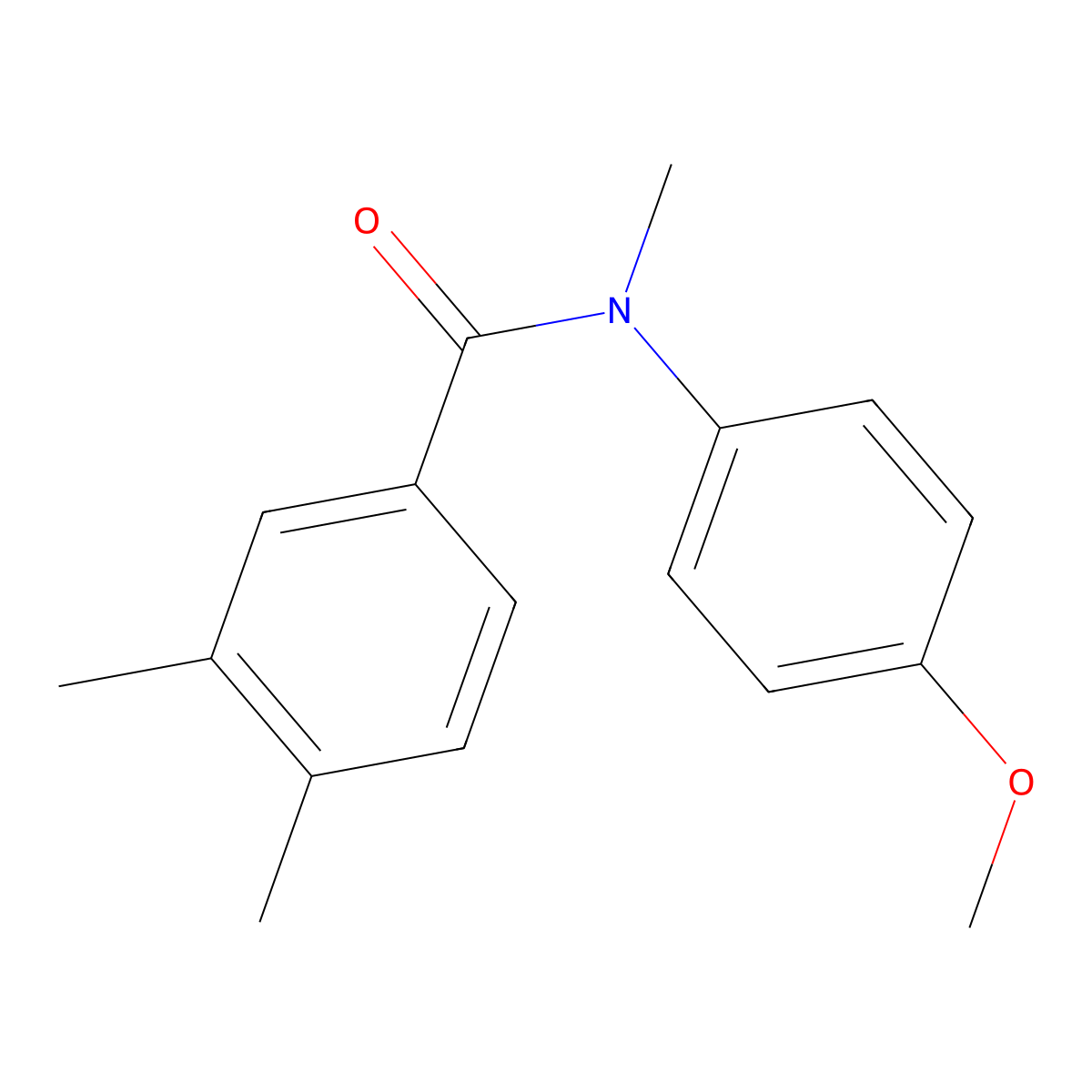 N-(4-Methoxyphenyl)-N,3,4-trimethylbenzamide molecular structure, CAS 2322116-31-2
