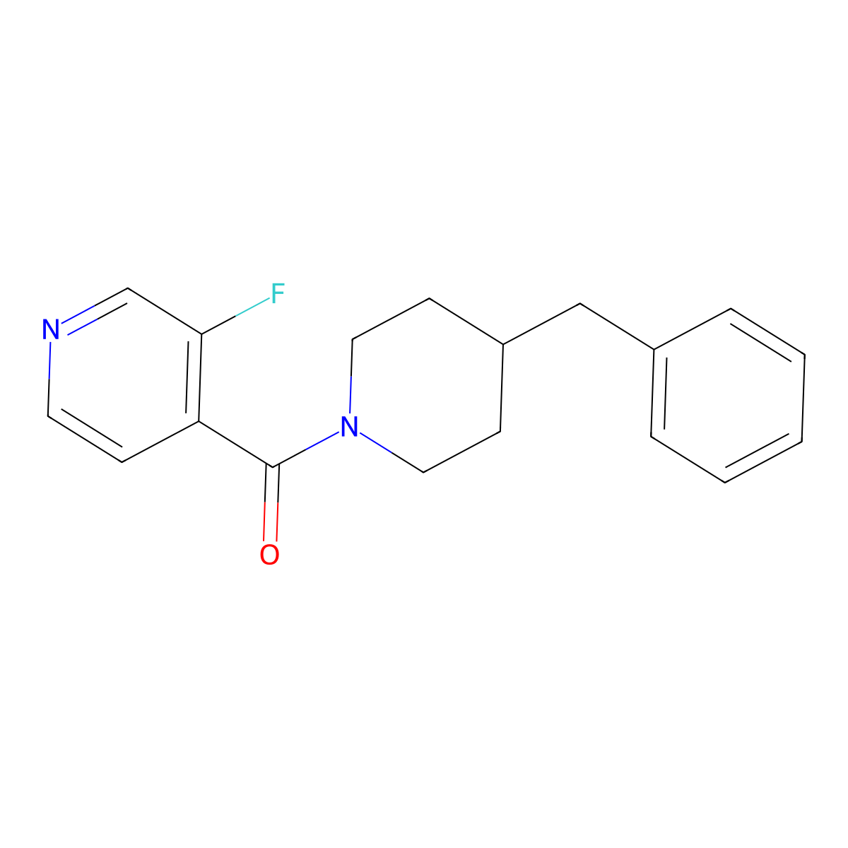 4-(4-Benzylpiperidine-1-carbonyl)-3-fluoropyridine molecular structure, CAS 2322121-57-1