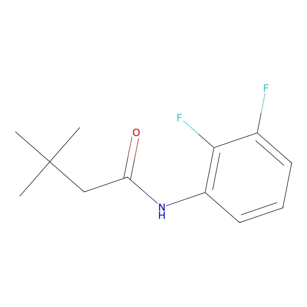 N-(2,3-difluorophenyl)-3,3-dimethylbutanamide molecular structure, CAS 2322146-99-4