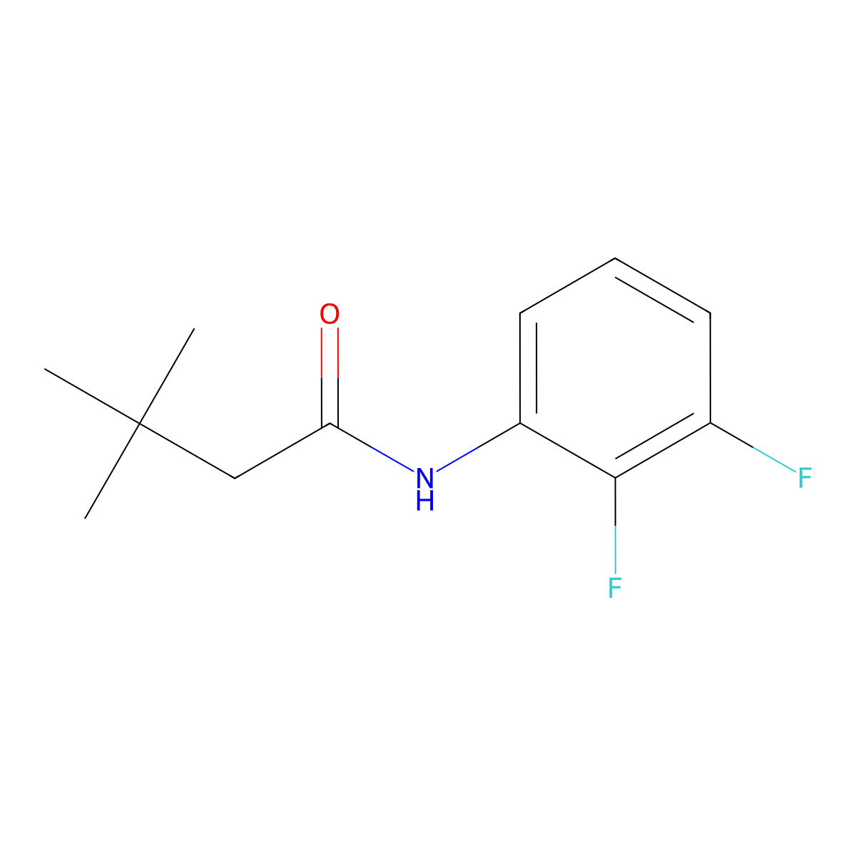 N-(2,3-difluorophenyl)-3,3-dimethylbutanamide molecular structure, CAS 2322146-99-4
