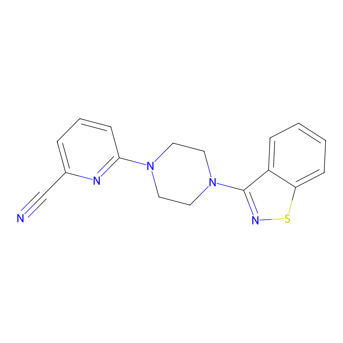 6-[4-(1,2-Benzothiazol-3-yl)piperazin-1-yl]pyridine-2-carbonitrile molecular structure, CAS 2322181-73-5