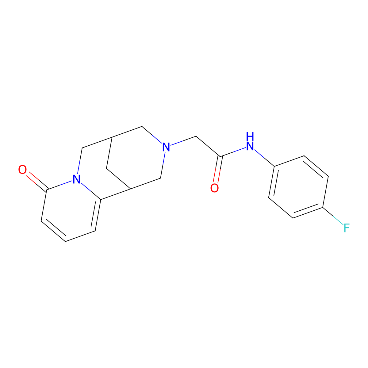 N-(4-fluorophenyl)-2-{6-oxo-7,11-diazatricyclo[7.3.1.0^{2,7}]trideca-2,4-dien-11-yl}acetamide molecular structure, CAS 2322186-02-5